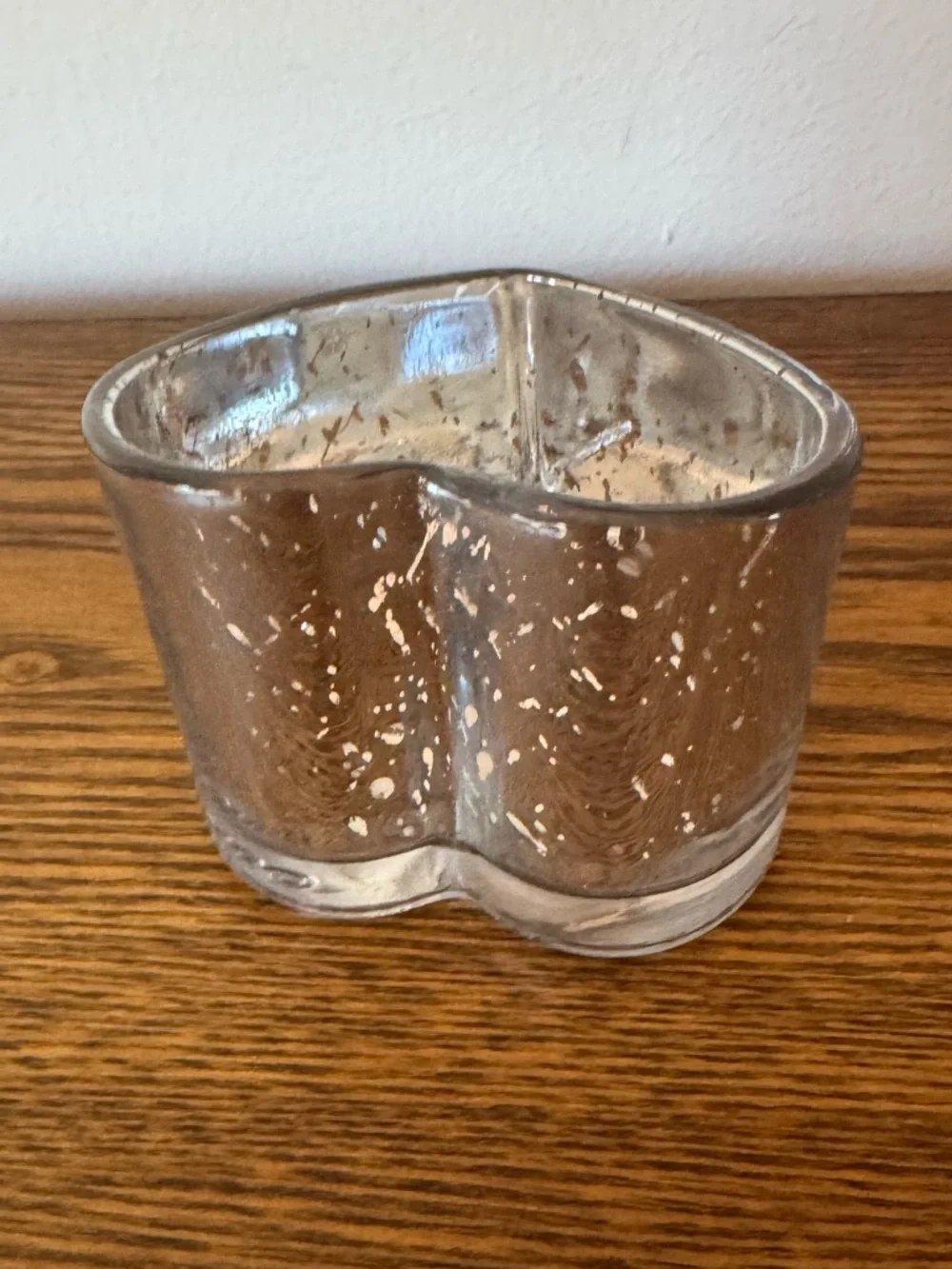 PartyLite "Warm Hearts" Retired Silver Mercury Glass Heart Tealight Holder - EUC - Picture 5 of 8